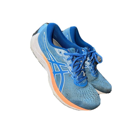 Size 9.5 - ASICS GEL-Excite 7 White Cobalt Blue‎ Peach Women’s - Picture 1 of 8